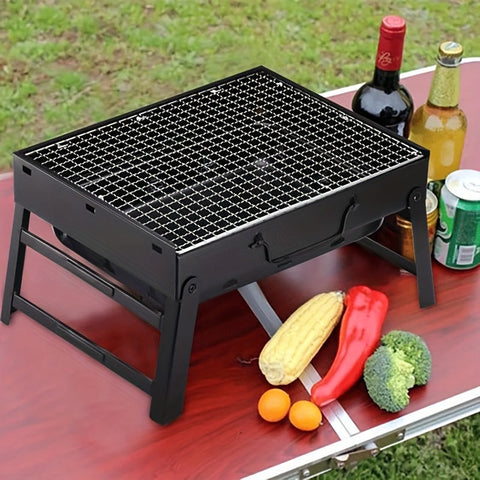 Zusammenklappbarer Holzkohlegrill – Kompakt und Outdoor-Bereit