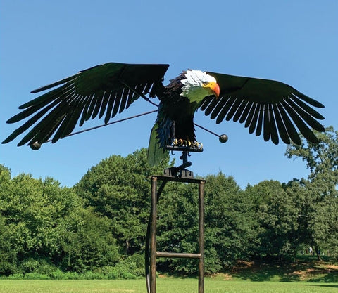 Metallischer Vogel Windgenerator - Dekorative Gartenornamente