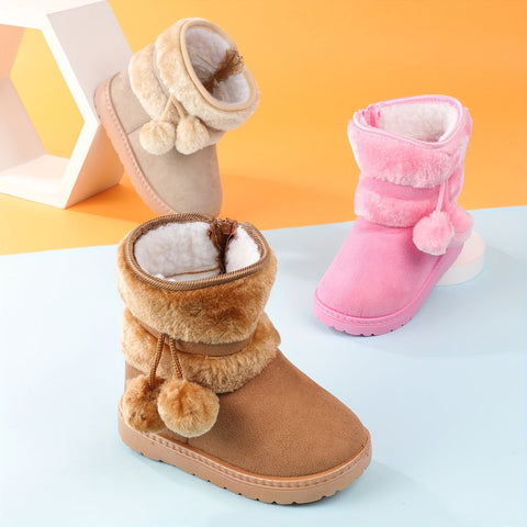 Niedliche Plüschstiefel für Mädchen - Für Wärme und Komfort