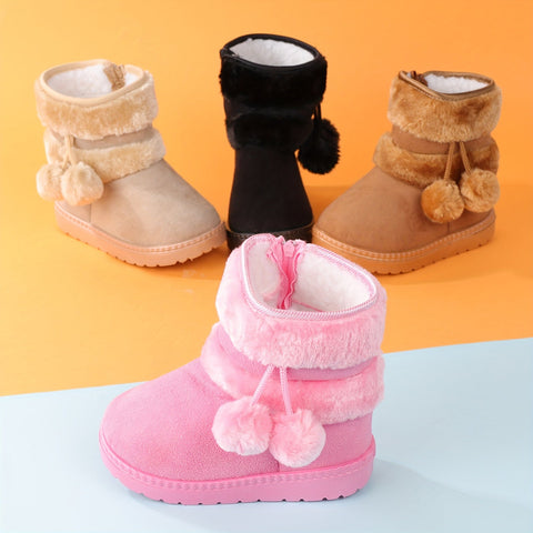 Niedliche Plüschstiefel für Mädchen - Für Wärme und Komfort