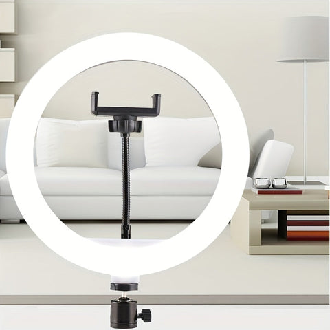 LED-Ringleuchte mit Stativ und Handyhalter - Für perfekte Selfies und Videoaufnahmen