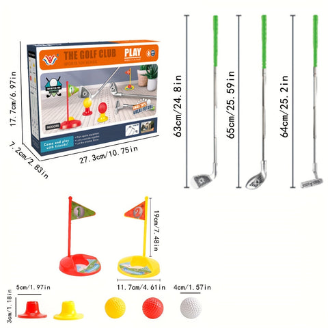 Golfset für Kinder - Verstellbare Schläger und Ziele für endlosen Spielspaß