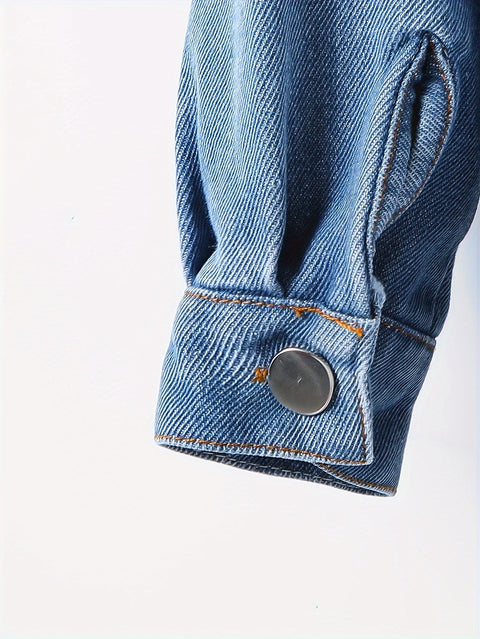 Lässige Ripped Denim Jacke und Hose Set – Perfekt für Abenteurer-Jungen
