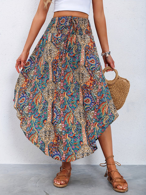 Paisley-Druck Hohe Taille Rock – Stilvoll und Bequem für Sommer und Frühling
