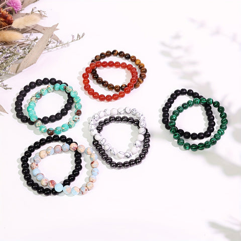 Bunte Natursteinarmbänder - Für einen stilvollen Flair