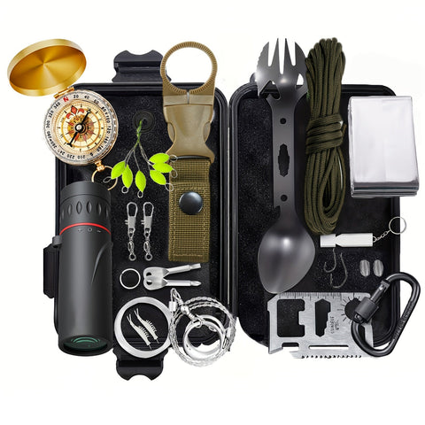 SurviveX Outdoor Survival Kit - Essenzielle Werkzeuge für Abenteuer und Notfälle