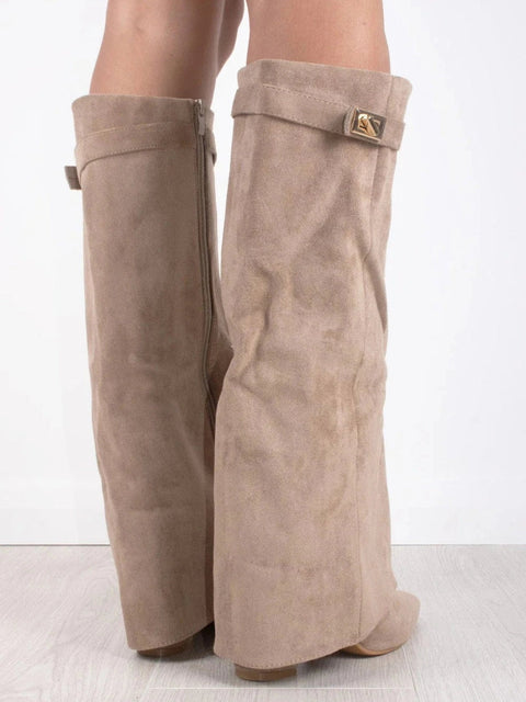 Luxe Wildleder Overknee Stiefel für Damen – Komfort und Klasse
