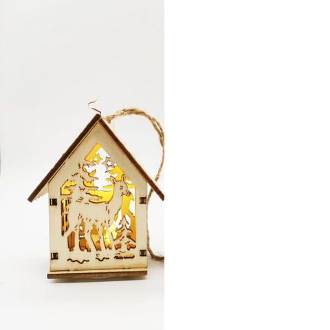 Holz Weihnachtsdekoration Set – Magisch und stimmungsvoll
