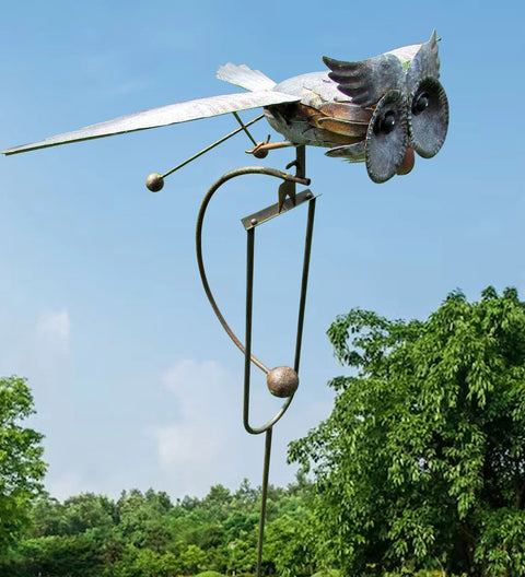 Metallischer Vogel Windgenerator - Dekorative Gartenornamente