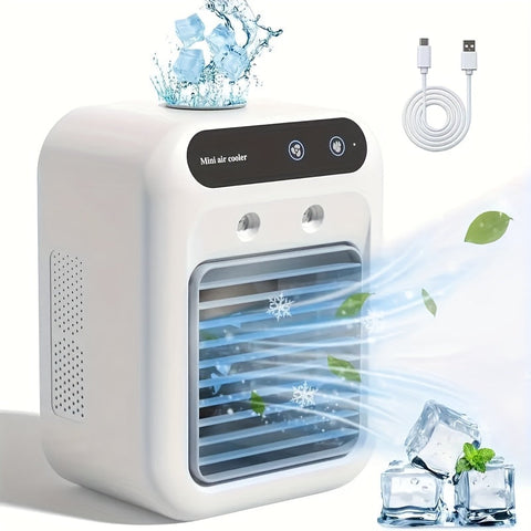 Tragbarer Mini-Klimaanlage – All-in-One Luftbefeuchter & Ventilator