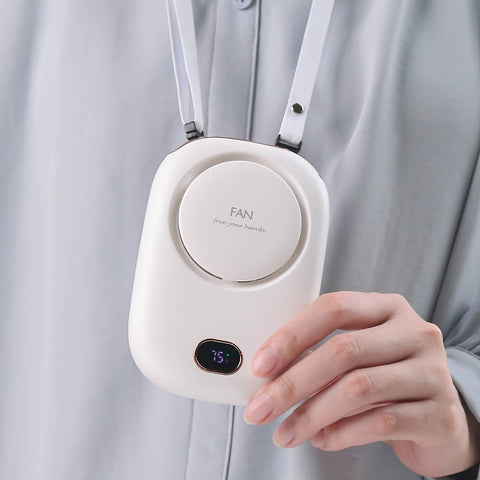USB wiederaufladbarer Mini-Nackenventilator – Leichtgewicht mit verstellbaren Geschwindigkeiten