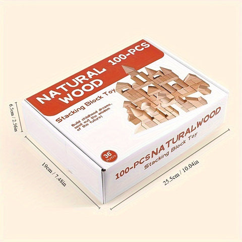 Natürliche Holzbausteine Set - Für kreatives Spiel und Bildung