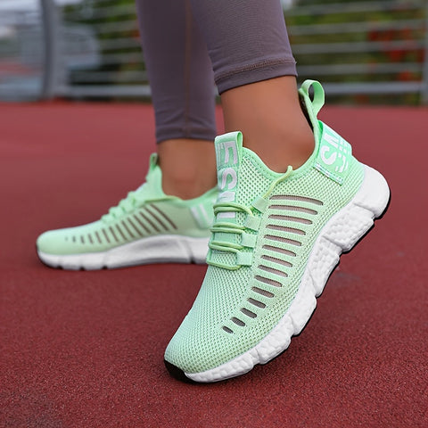 Atmungsaktive Strick-Plattform-Sneaker für Damen – Bequem und Trendy