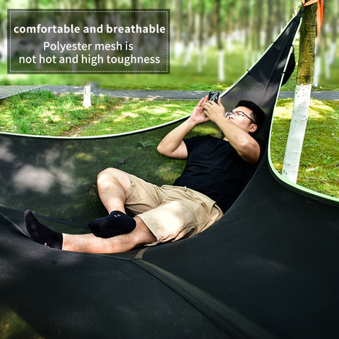 Outdoor-Dreiecks-Hängematte – Geräumig, Belüftet und Robust für Camping