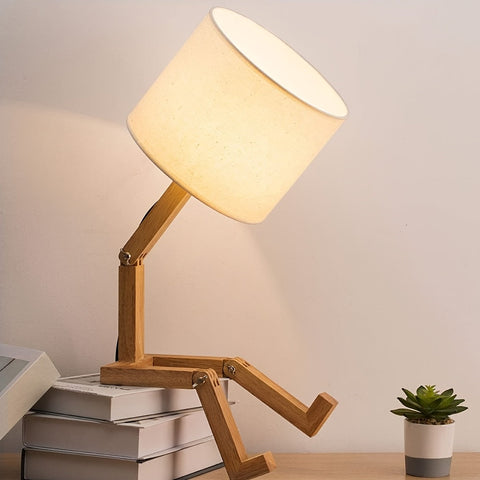 Moderne Holz Tischlampe – Flexibles Design und Stimmungsvolle Beleuchtung