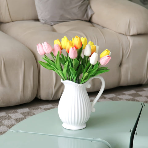Set von 10 Realistischen Tulpen – Perfekt für Hochzeiten und Innendekoration