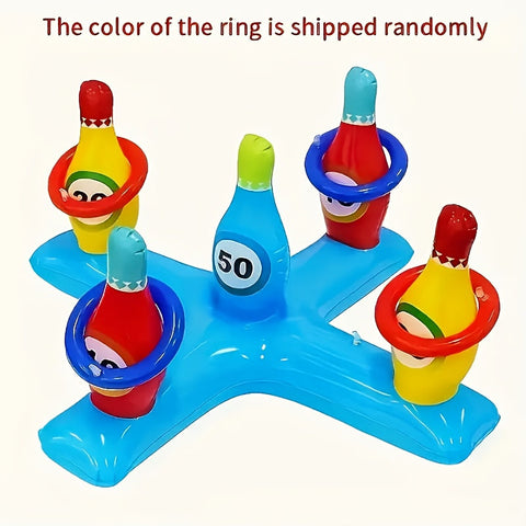 Aufblasbares Wasser Bowling Set – Lustiges Poolspiel für Alle