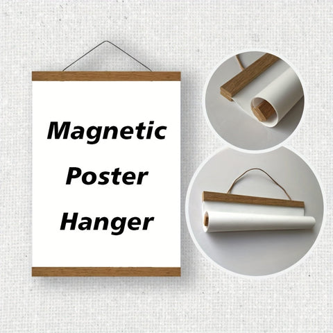 Magnetischer Holz-Posteraufhänger – Einfache und Stilvolle Wanddekoration