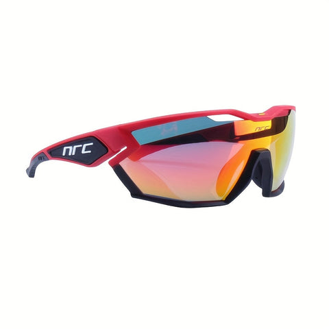 Polycarbonat Fahrradbrille mit 3 Gläsern – Winddichte Brille für Radfahren, Laufen und Outdoor-Aktivitäten