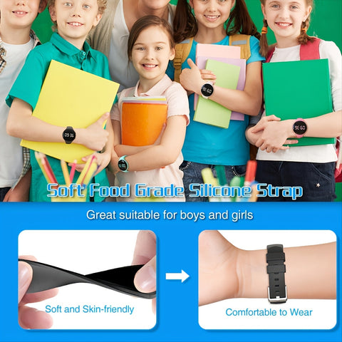 LED Digitaler Schrittzähler Uhr mit Vibrationsalarm – Fitness Tracker für Kinder