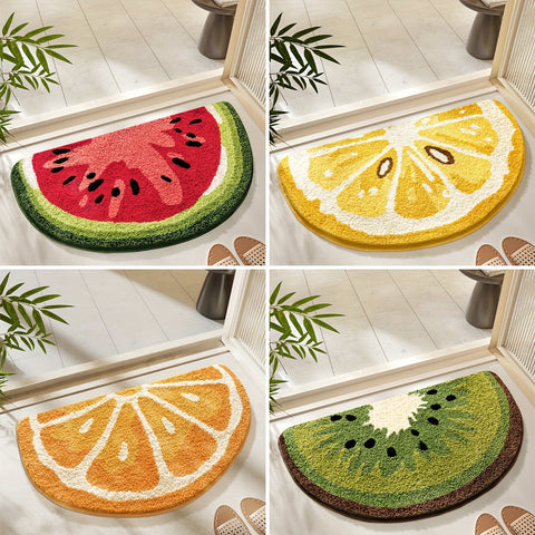 Fruchtinspiriertes Badezimmerteppich – Weich und Absorbierend