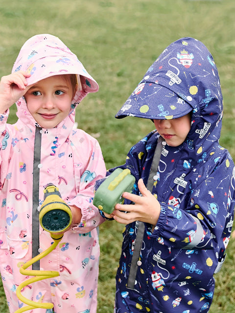 Fröhlicher Wasserdichter Regenoverall für Kinder – Atmungsaktiv und Bequem für Outdoor-Aktivitäten