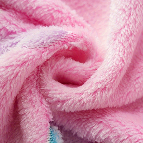 Plüsch Winterschlafsack mit Einhornprint – Weicher und Märchenhafter Schlafkomfort für Kinder