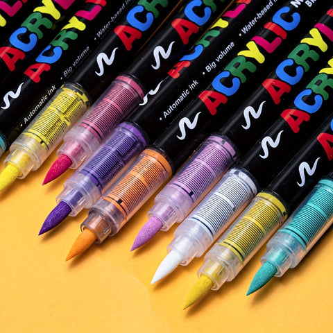 72 Farben Acrylfarben Marker – Perfekt für kreatives Malen auf verschiedenen Oberflächen