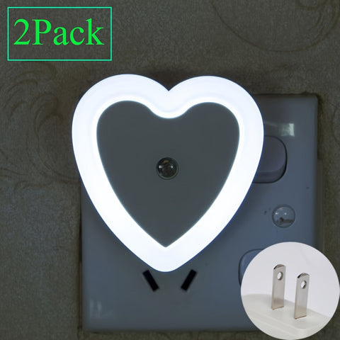 HeartGlow LED Nachtlampe - Intelligente Dämmerungs-zu-Dämmerungs Nachtbeleuchtung
