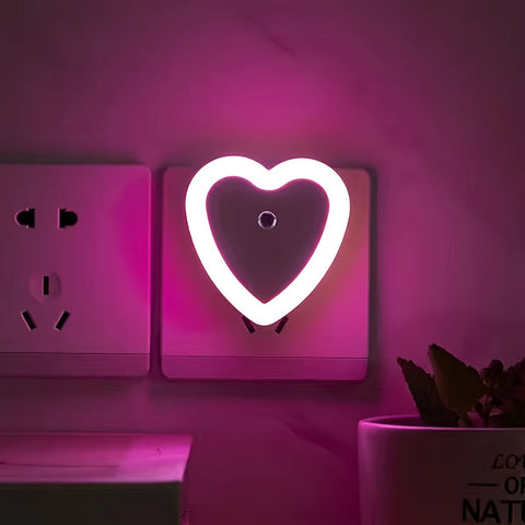 HeartGlow LED Nachtlampe - Intelligente Dämmerungs-zu-Dämmerungs Nachtbeleuchtung