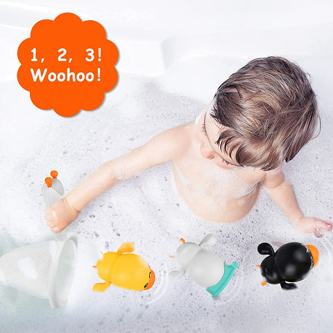 DuckPlay - Set von 3 Selbstschwimmenden Badeentchen