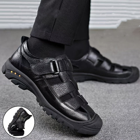 Nachhaltige Herren Outdoor Sandalen – Atmungsaktive Verschluss-Sandalen mit Rutschfester Sohle