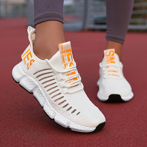 Atmungsaktive Strick-Plattform-Sneaker für Damen – Bequem und Trendy