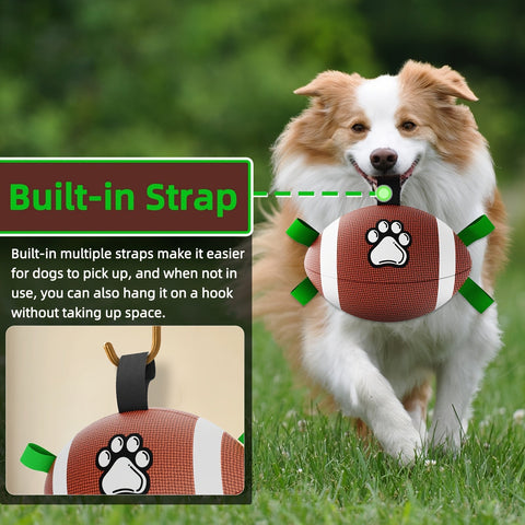 Pfoten-Perfekt Spielfußball – Nachhaltiges Gummi Interaktives Hundespielzeug