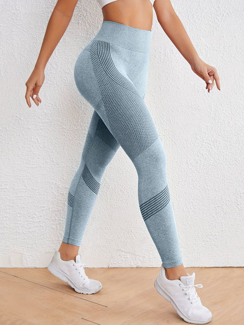 Nahtlose High-Waist Yoga Leggings – Atmungsaktiv, Dehnbar und Hebt den Po für Jedes Workout