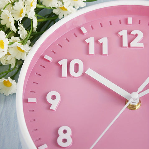 PinkTime Rosa Wanduhr - Modern und Dekorativ für Jeden Raum