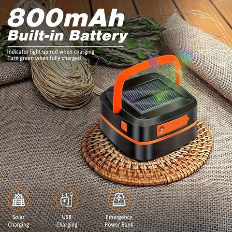 Zusammenklappbare Campinglampe - Wiederaufladbare LED-Lampe für Outdoor-Aktivitäten und Notfälle