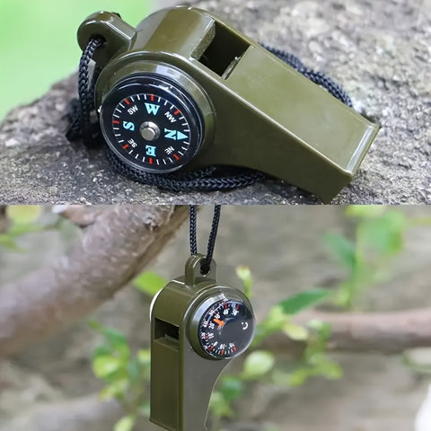 Nothorn mit Kompass und Thermometer – Nachhaltiges und Schwimmendes Design für Survival- und Outdoor-Abenteuer