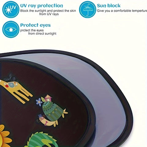 Sonnige Tierabenteuer Sonnenblenden – Schützend und Lustig für das Auto