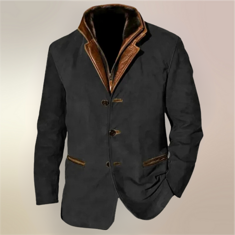 Luxe Wildleder Herrenjacke - Stilvolle und Raffinierte Jacke für Jeden Anlass