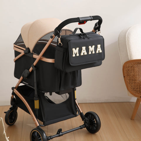 Mama Universeller Kinderwagen Organizer Tasche – Mit Isoliertem Becherhalter und Abnehmbarem Handyhülle
