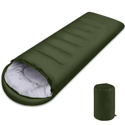 Warme Schlafsack mit Kapuze – Perfekt für Camping und winterliche Abenteuer