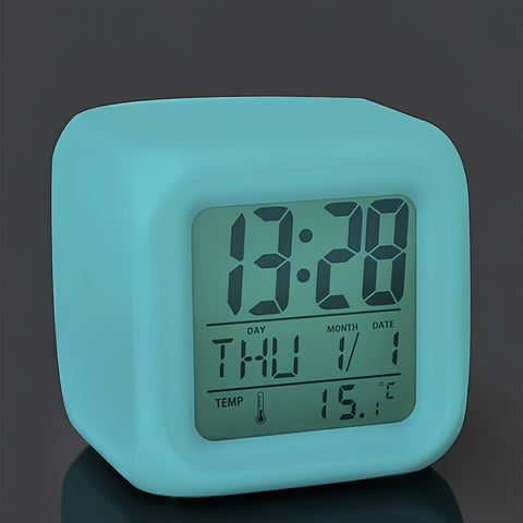 LED Digitale Wecker – Temperaturanzeige und Wettervorhersage, Stille Funktion