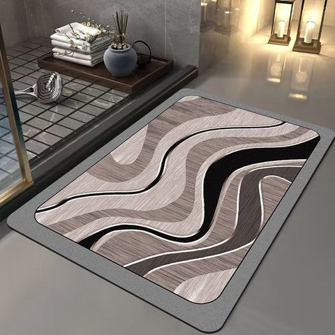 Luxuriöse geometrische Badmatte - Für stilvolle Badezimmer