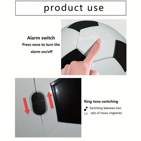 Kreativer Fußballförmiger Wecker – Mit Musik und Einzigartigem Design für Jung und Alt
