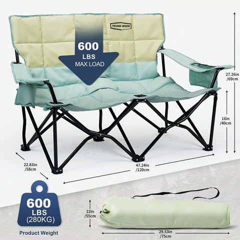 CampEase Loveseat Campingstuhl – Luxuriöser Sitzkomfort für Zwei