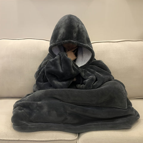 Luna Sherpa Hoodie Decke - Ultraweich und Komfortabel für die Kältesten Tage