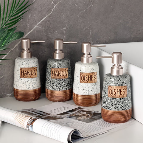 Vintage Keramische Seifenspender – 420ml für Küche oder Badezimmer