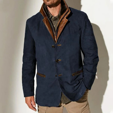 Luxe Wildleder Herrenjacke - Stilvolle und Raffinierte Jacke für Jeden Anlass