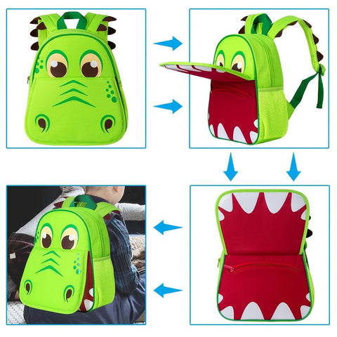 Lustiger Dinosaurier-Rucksack für Kinder – Geräumige und Bequeme Schultasche